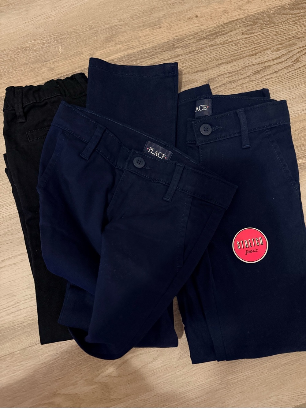 The Children's Place Navy & Black Stretch Chino Pants Pack